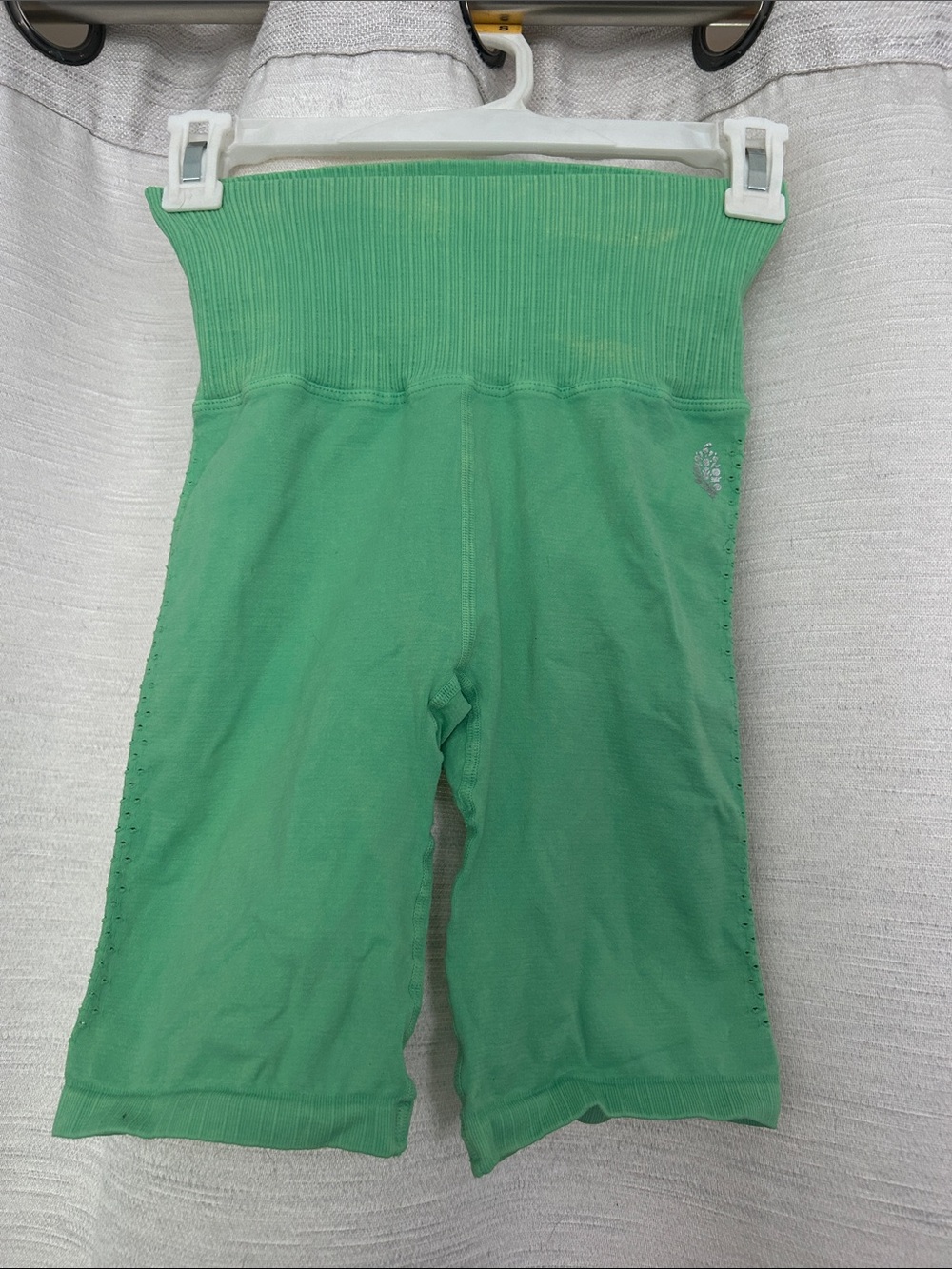 High-Waist Neon Green Biker Shorts